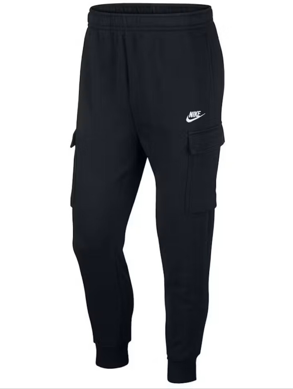 Nike Black Sportswear Club Fleece Cargo Joggers Size Large